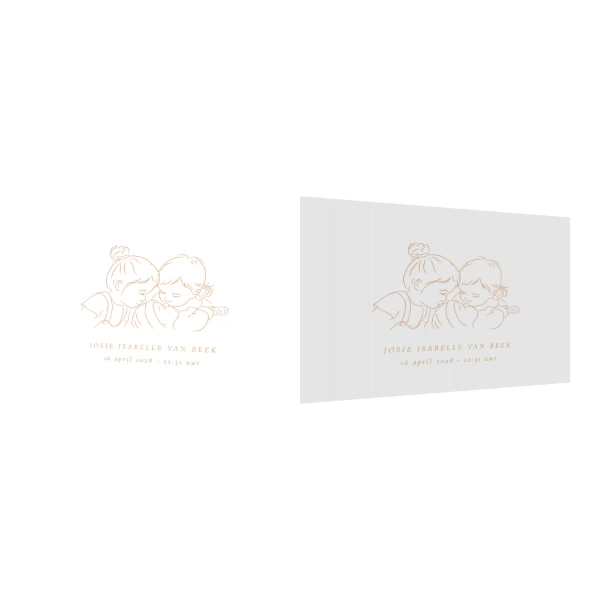 Derde kindje met twee zusjes