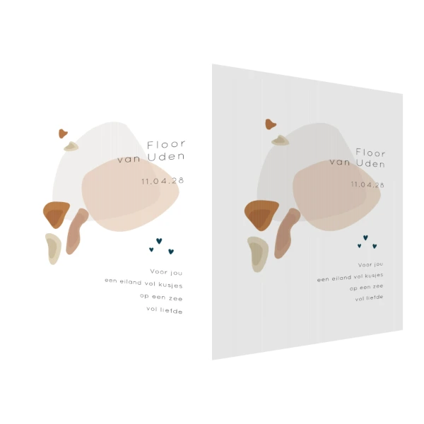 Abstracte Vormen met Hartjes