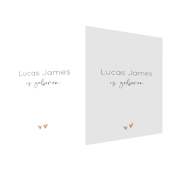 Geboortekaartje met foto