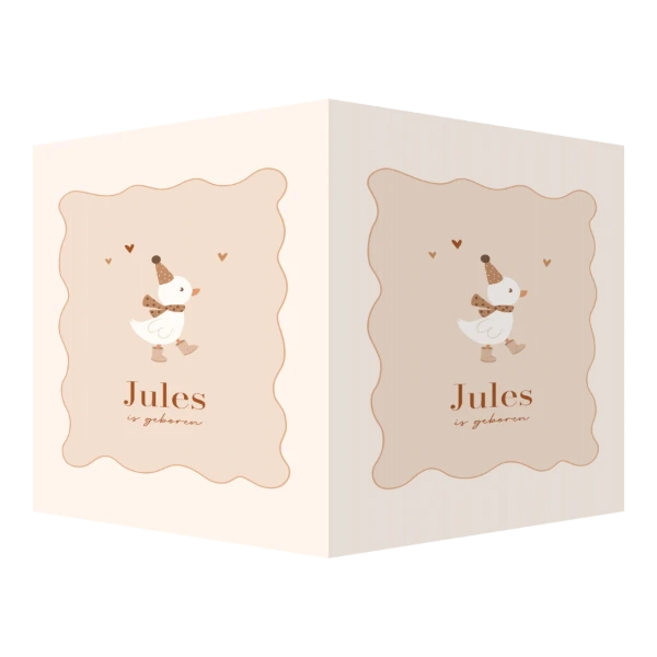 Gansje met feestmuts