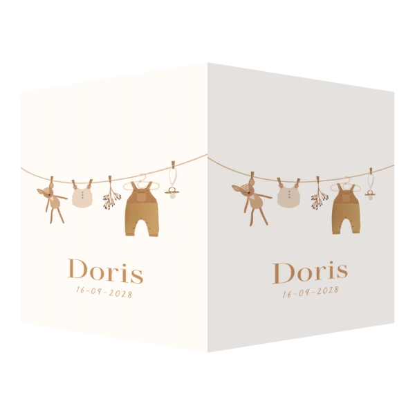 Waslijntje met babykleding