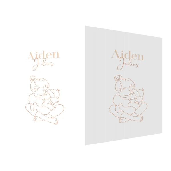 Lieve grote zus met baby