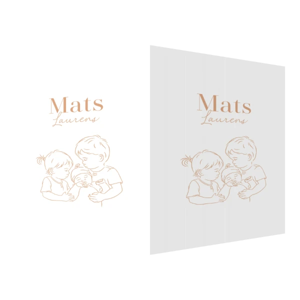 Lijntekening voor een derde kindje