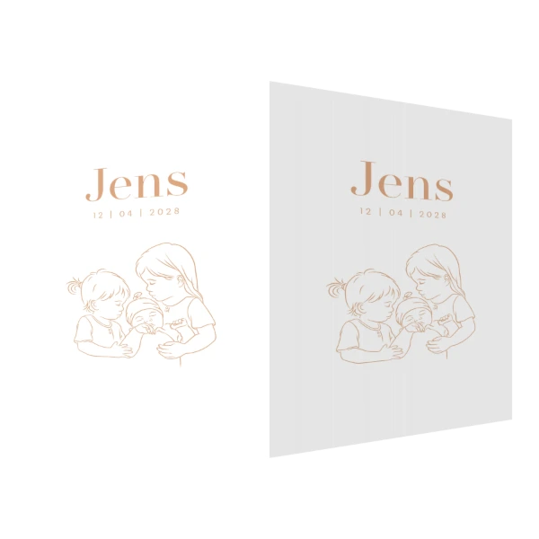 Derde kindje met twee zussen