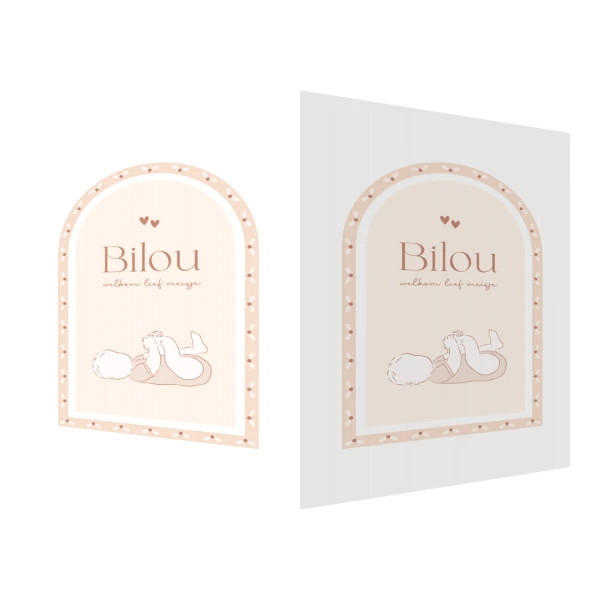 Lijntekening voor een meisje