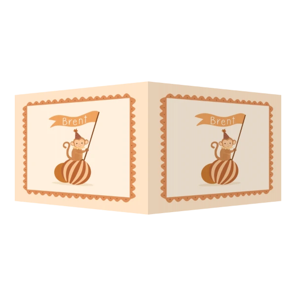 Aapje met Vlag op Bal