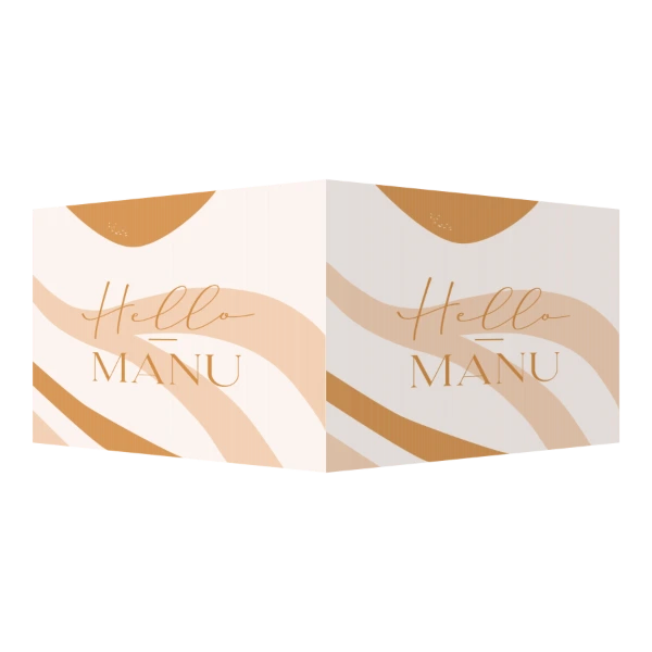 Hello met Abstracte Vormen