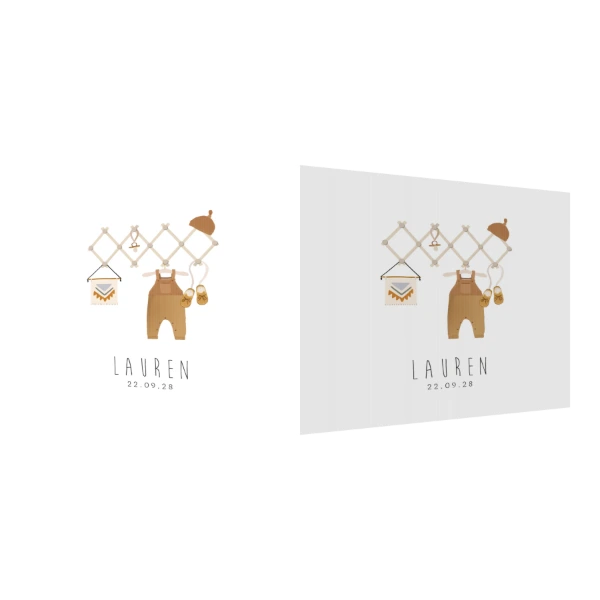 Kleertjes op Harmonica Kledingrekje