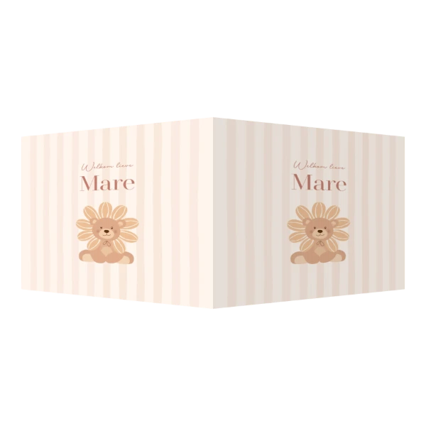 Beertje met zonnebloem