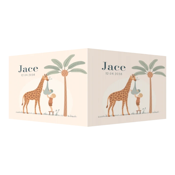 Giraf met grote broer en baby