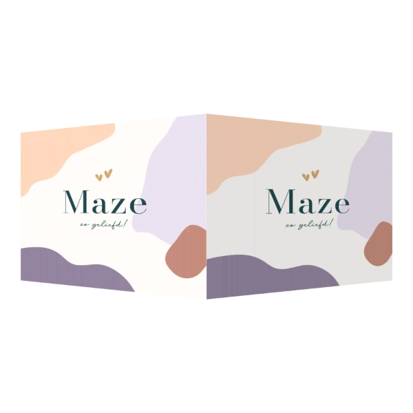 Abstract geboortekaartje