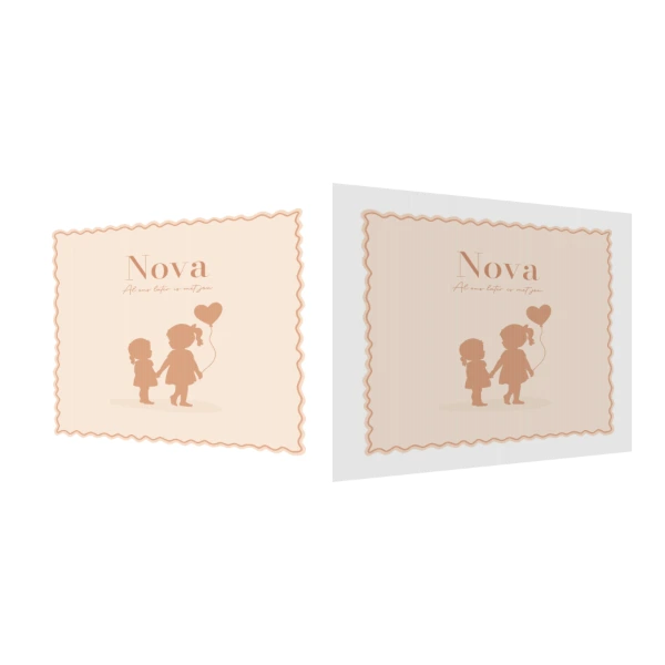 Zusjes met hartjesballon