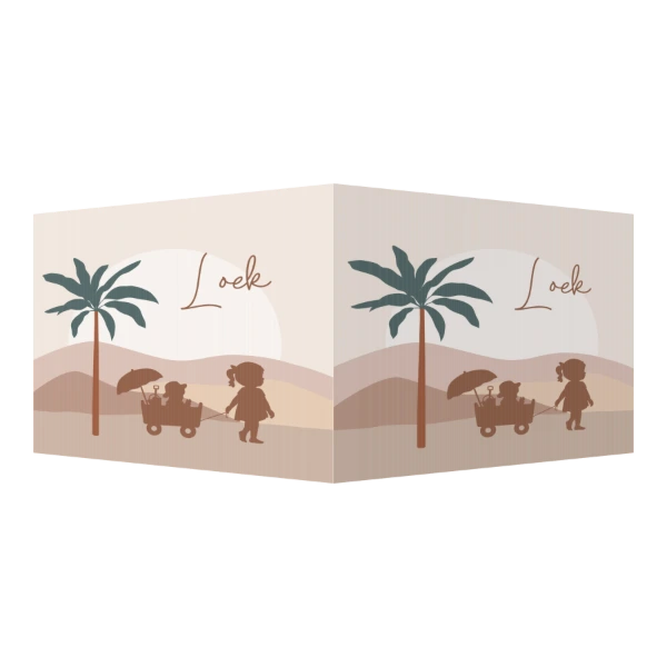 Silhouetjes met bolderkar