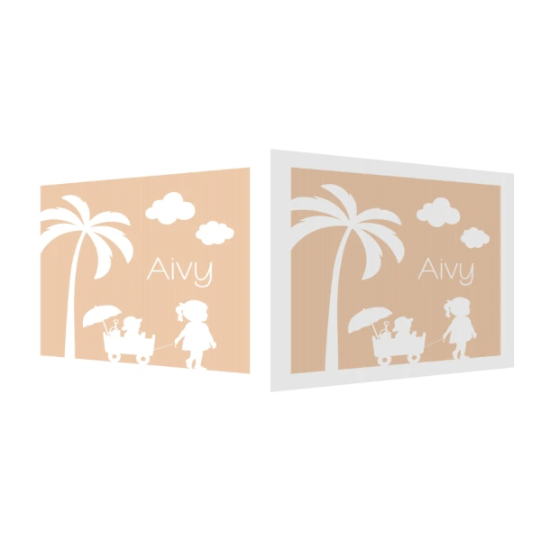 Zusjes met bolderkar