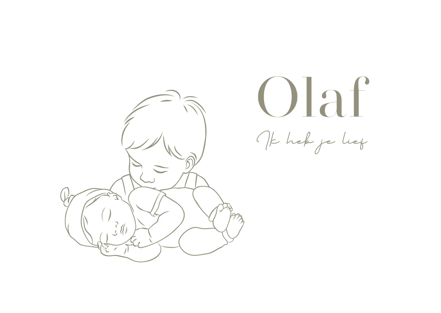 Grote broer met baby