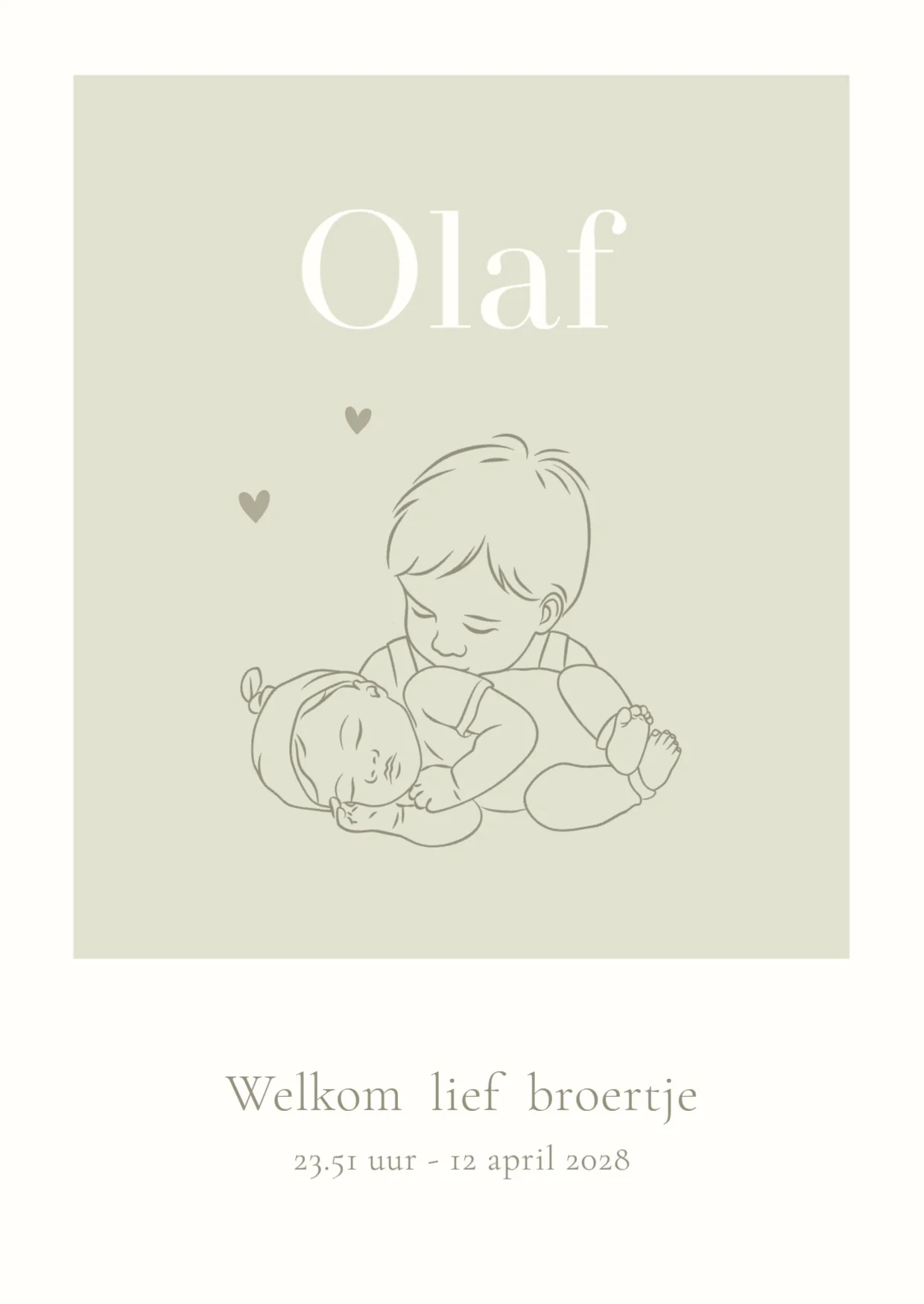 Grote broer met baby