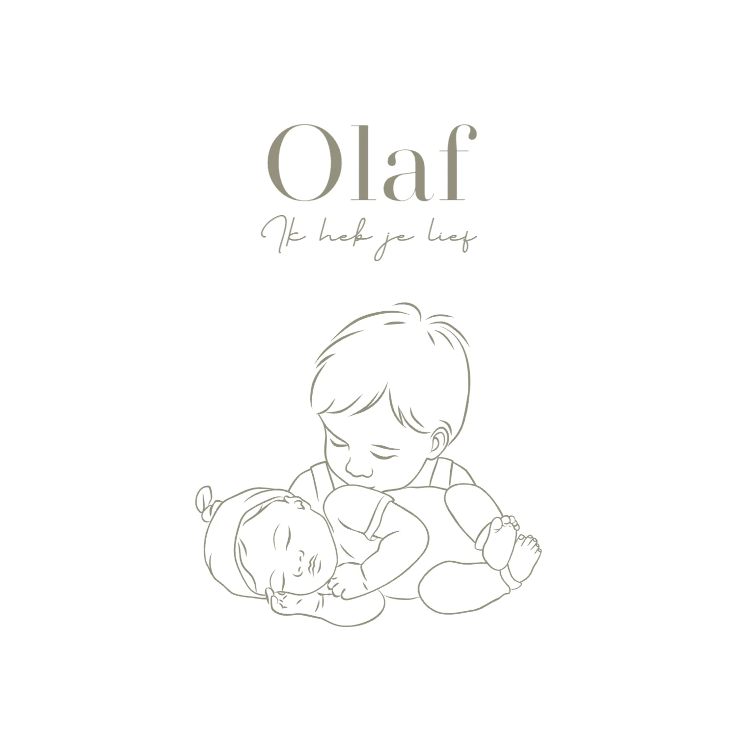 Grote broer met baby