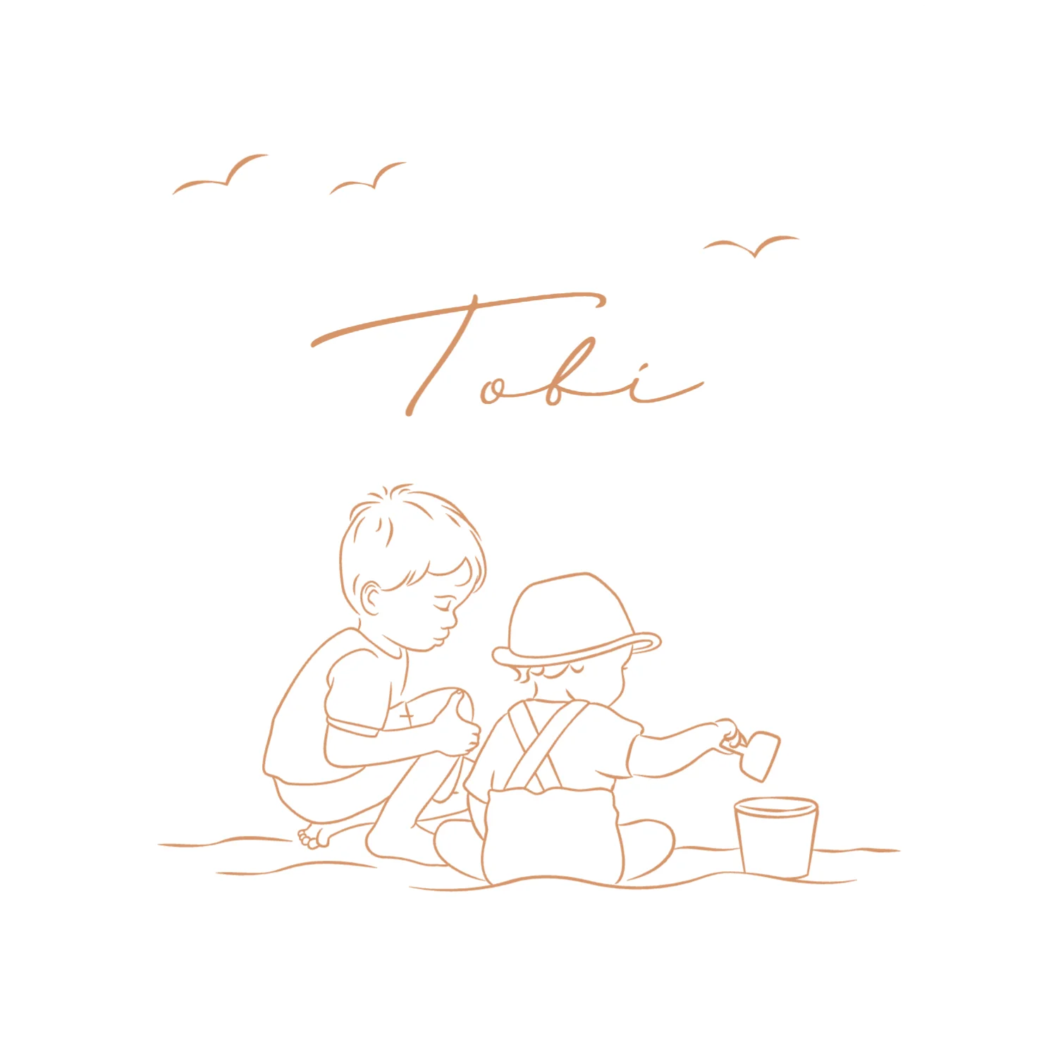 Kindjes op het strand