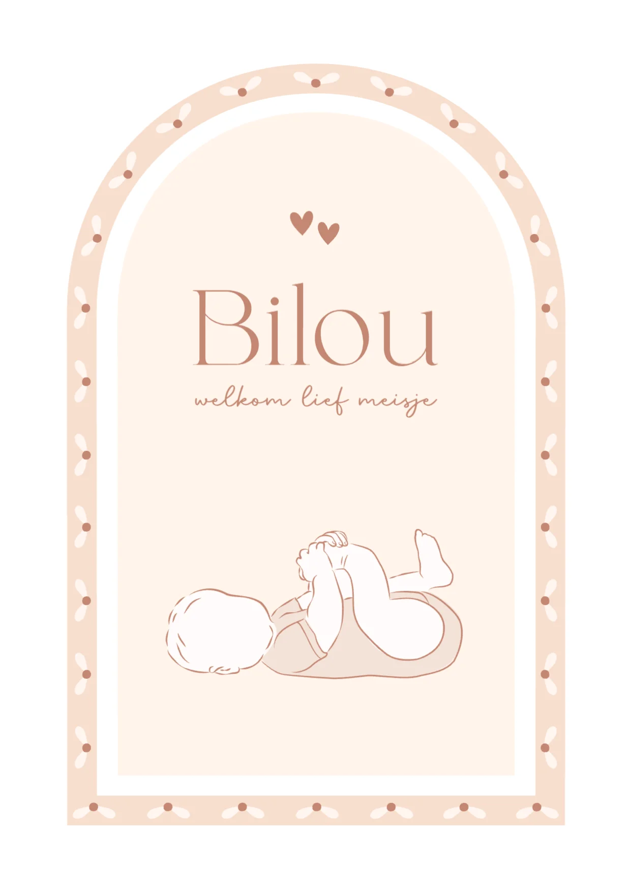 Lijntekening voor een meisje