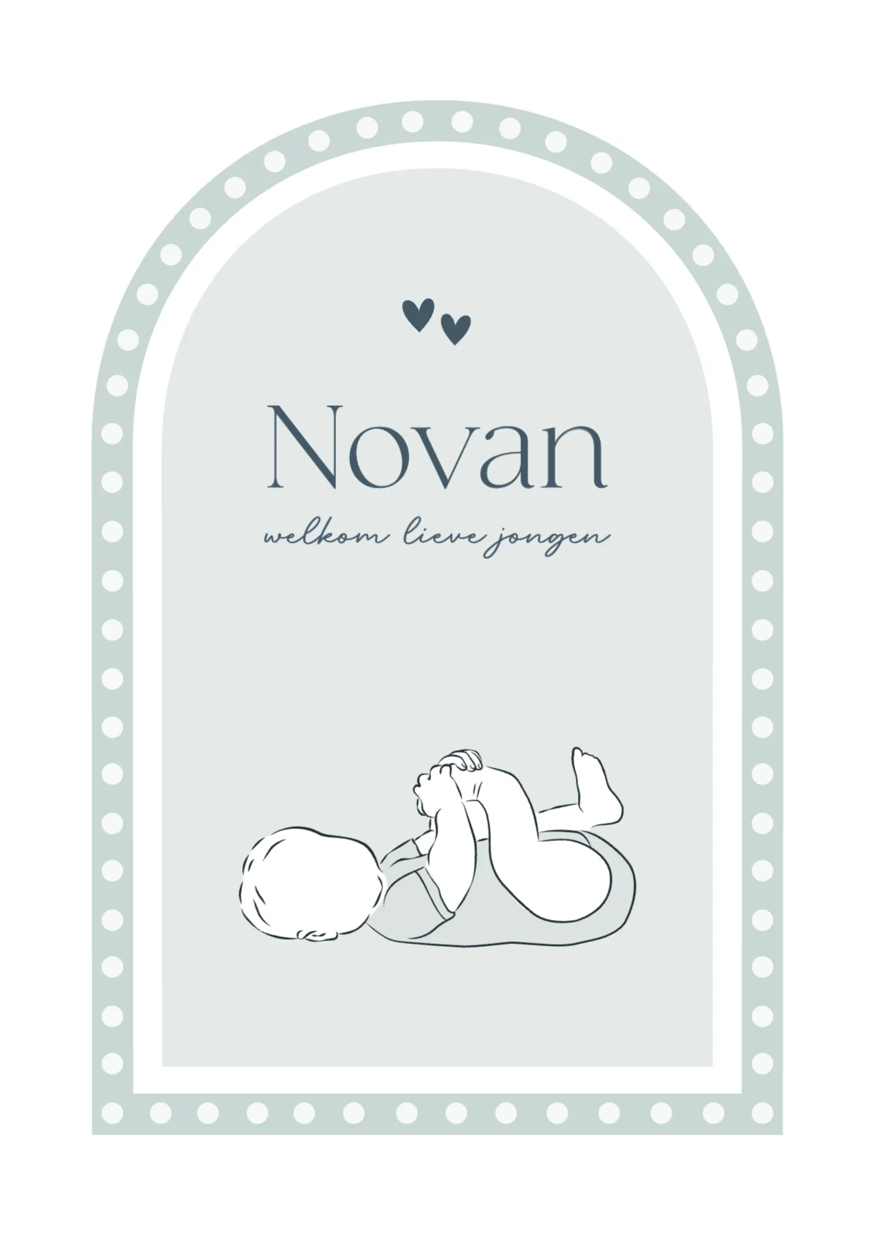 Lijntekening voor een jongen