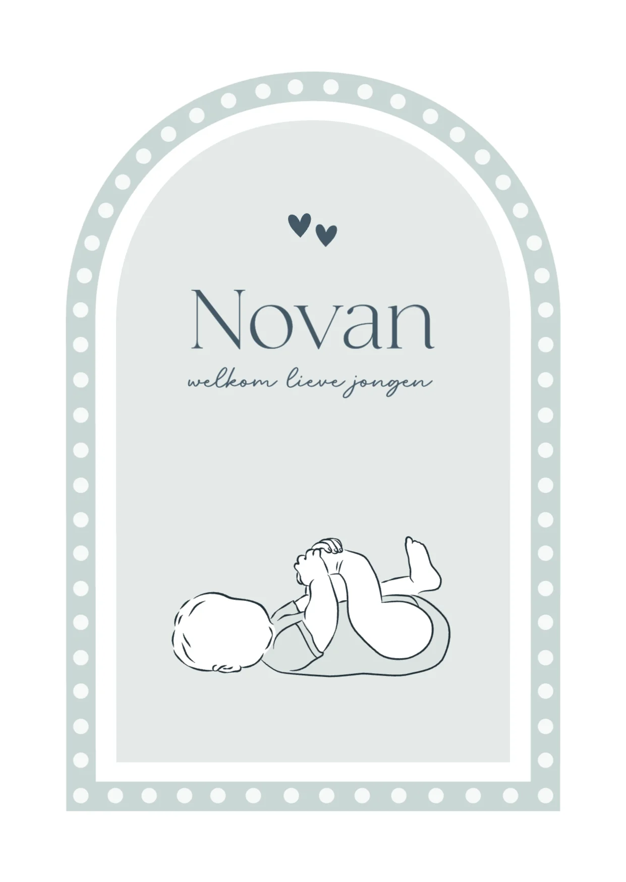 Lijntekening voor een jongen