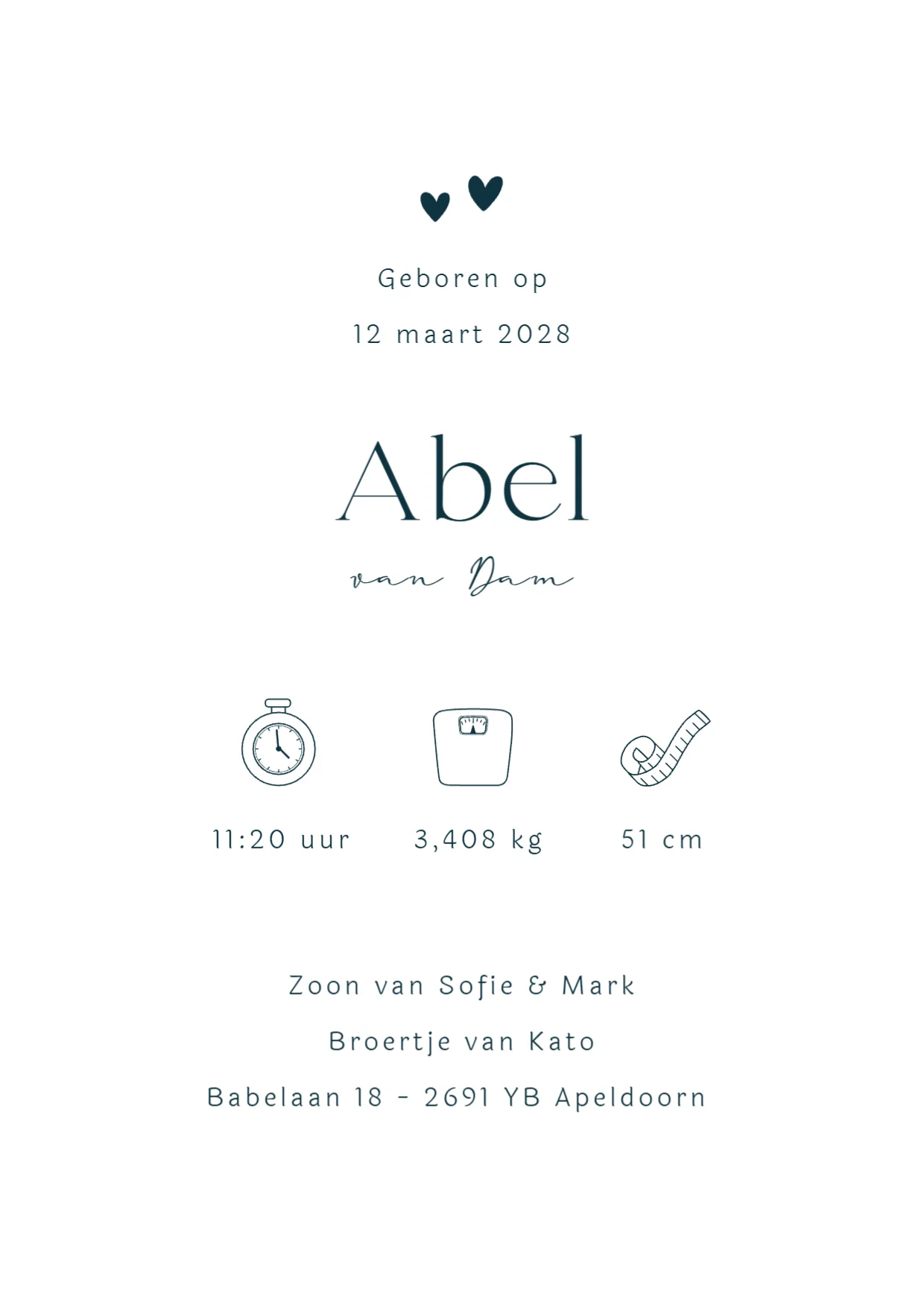 Baby met knuffel binnenkant