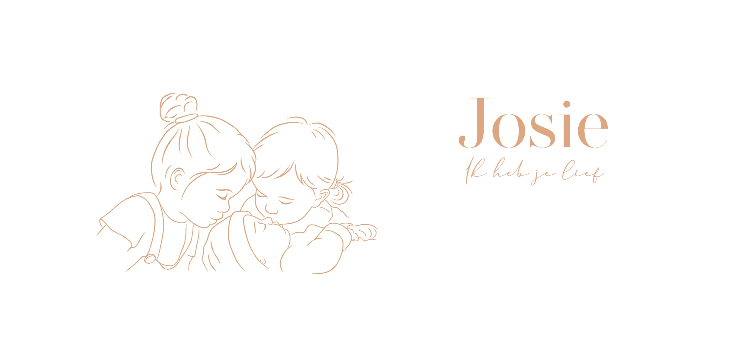 Derde kindje met twee zusjes