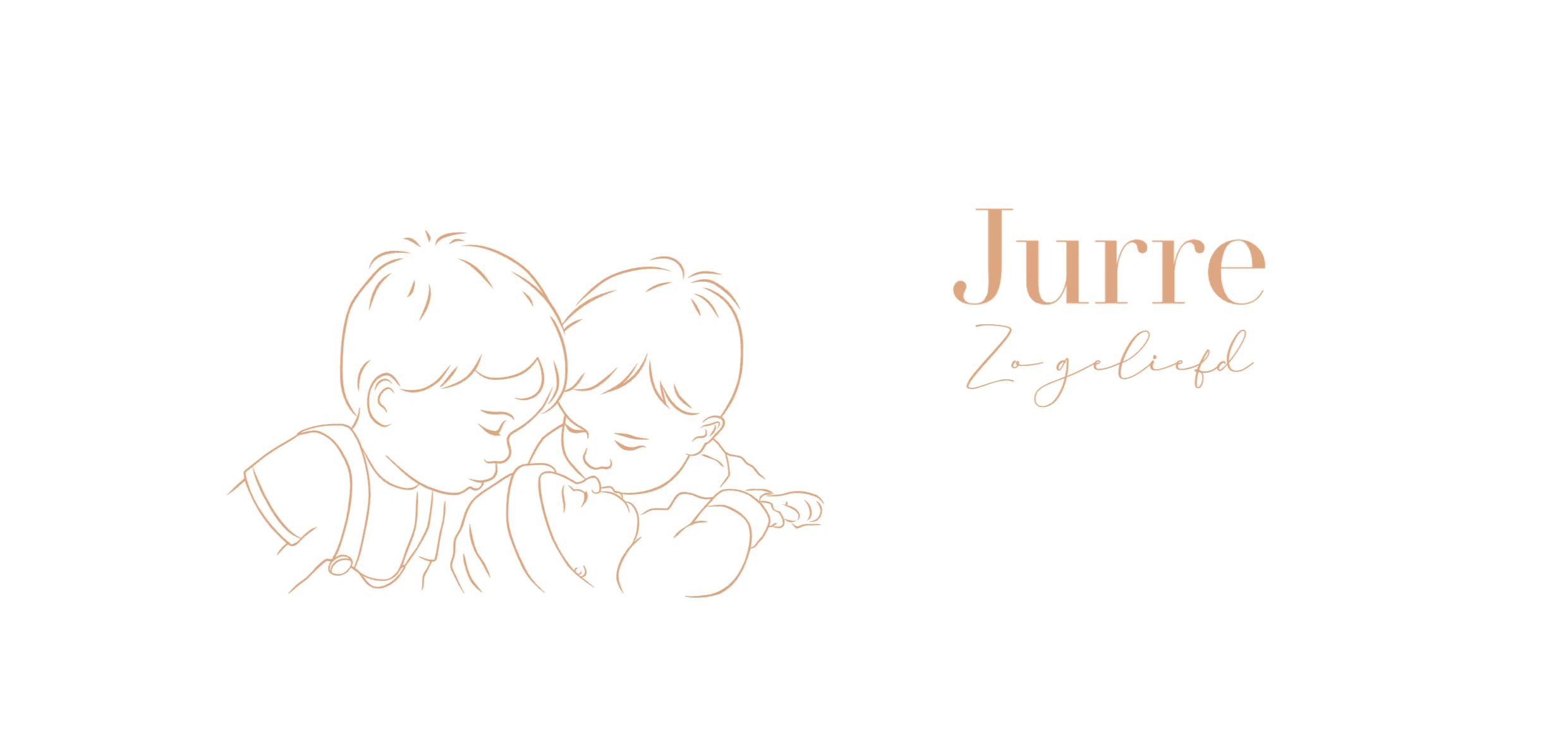 Twee broertjes met baby