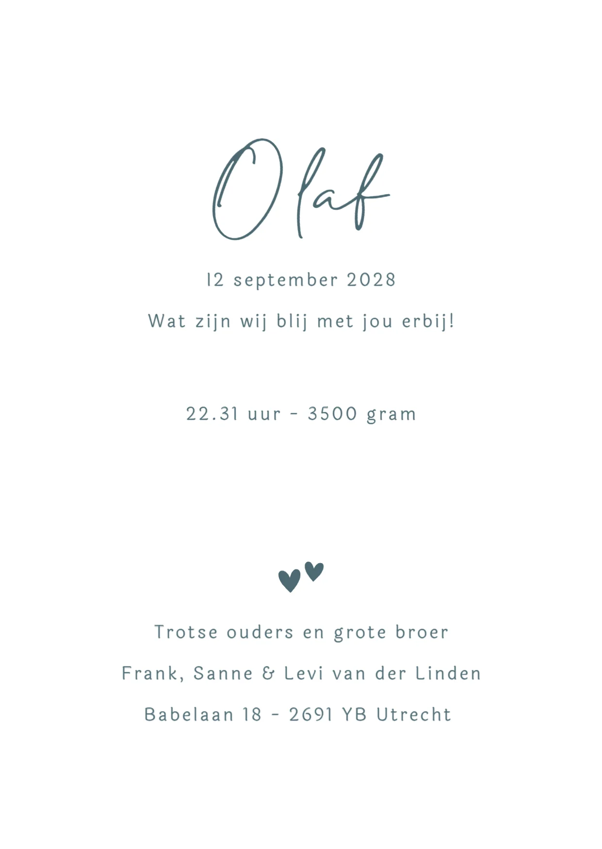 Broertje met baby - Terug