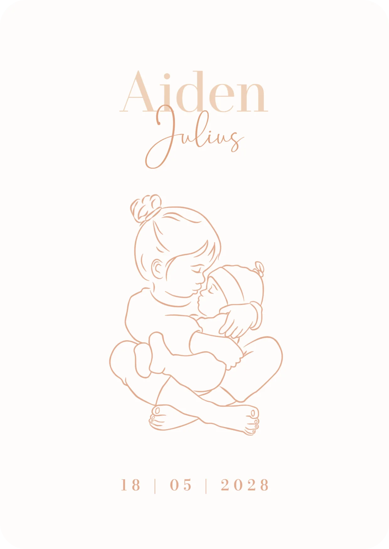 Lieve grote zus met baby