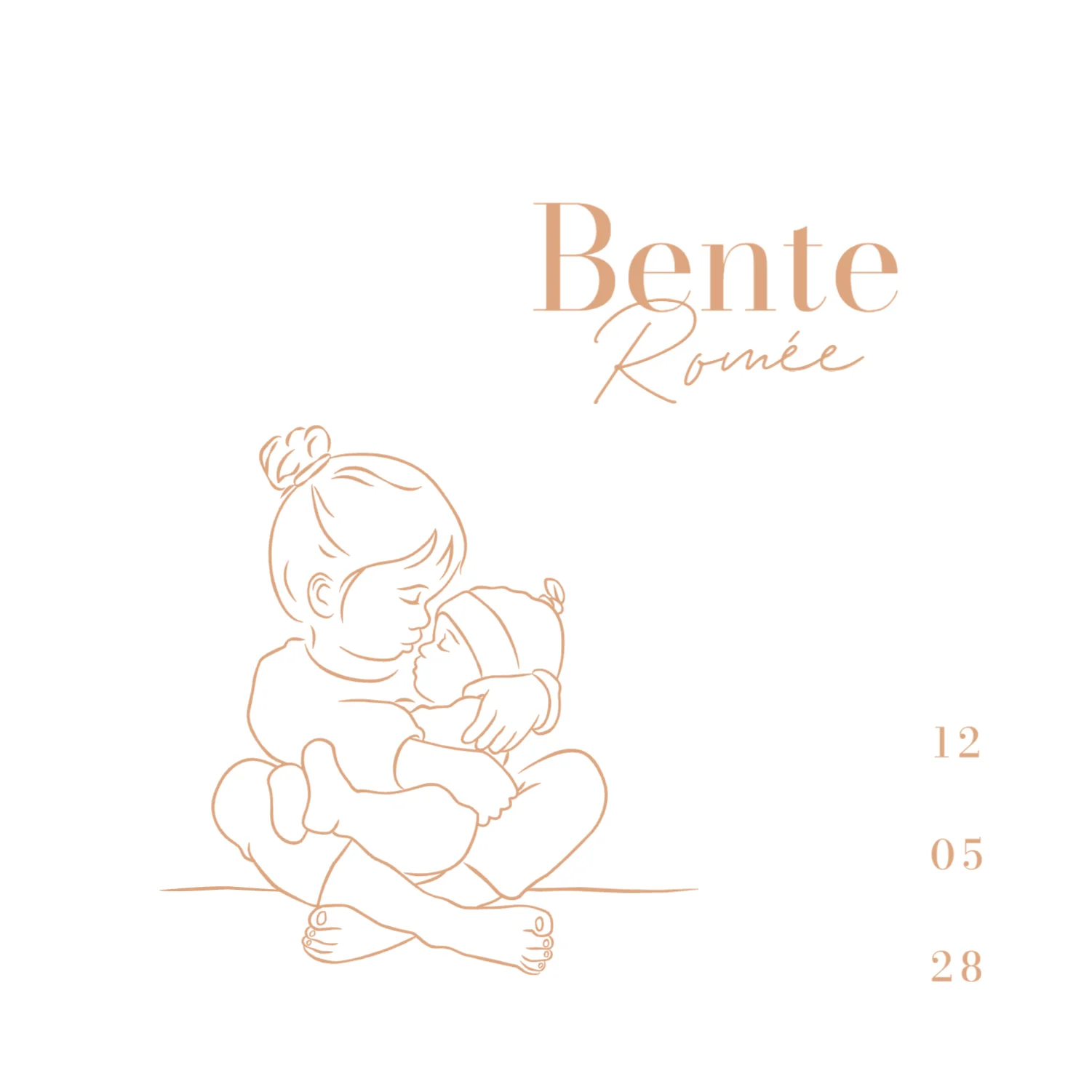 Lieve grote zus met baby