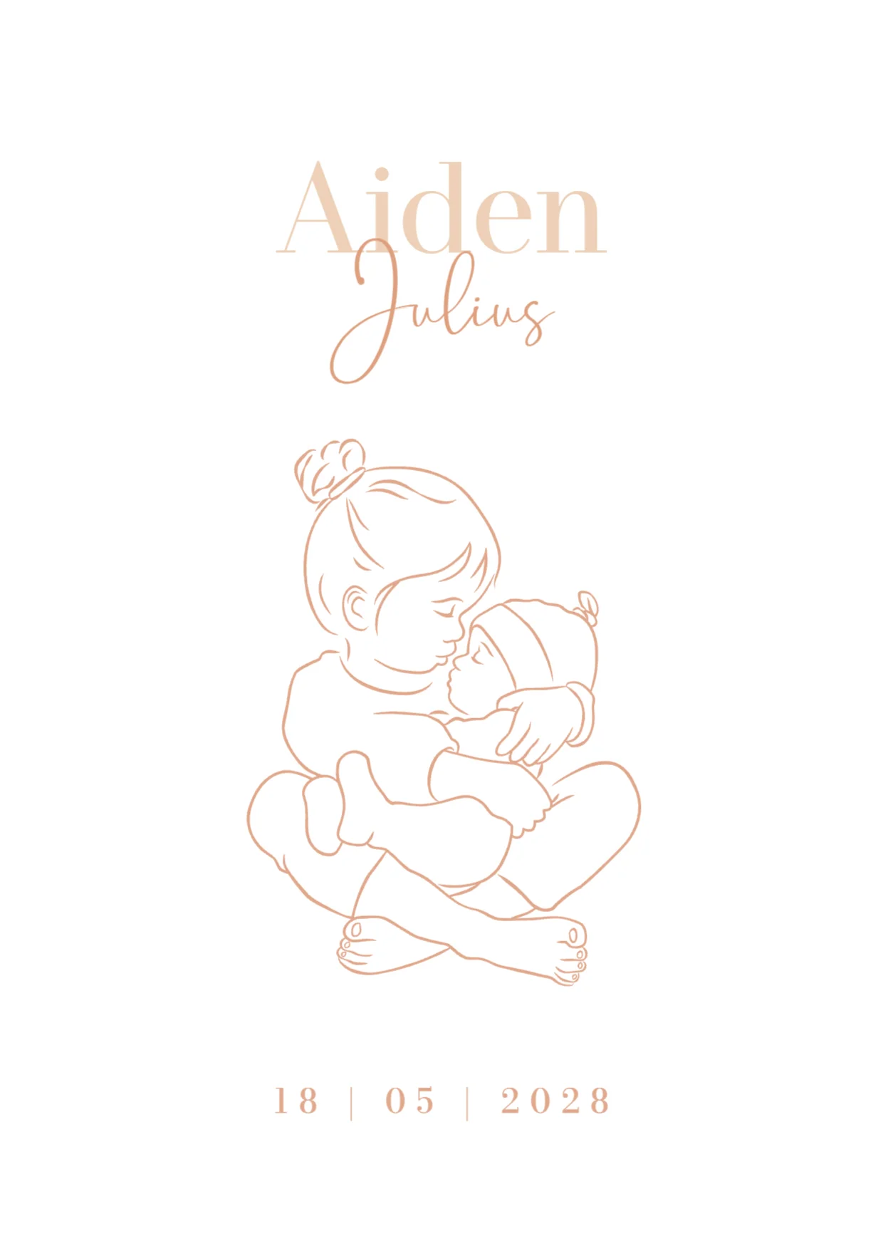 Lieve grote zus met baby