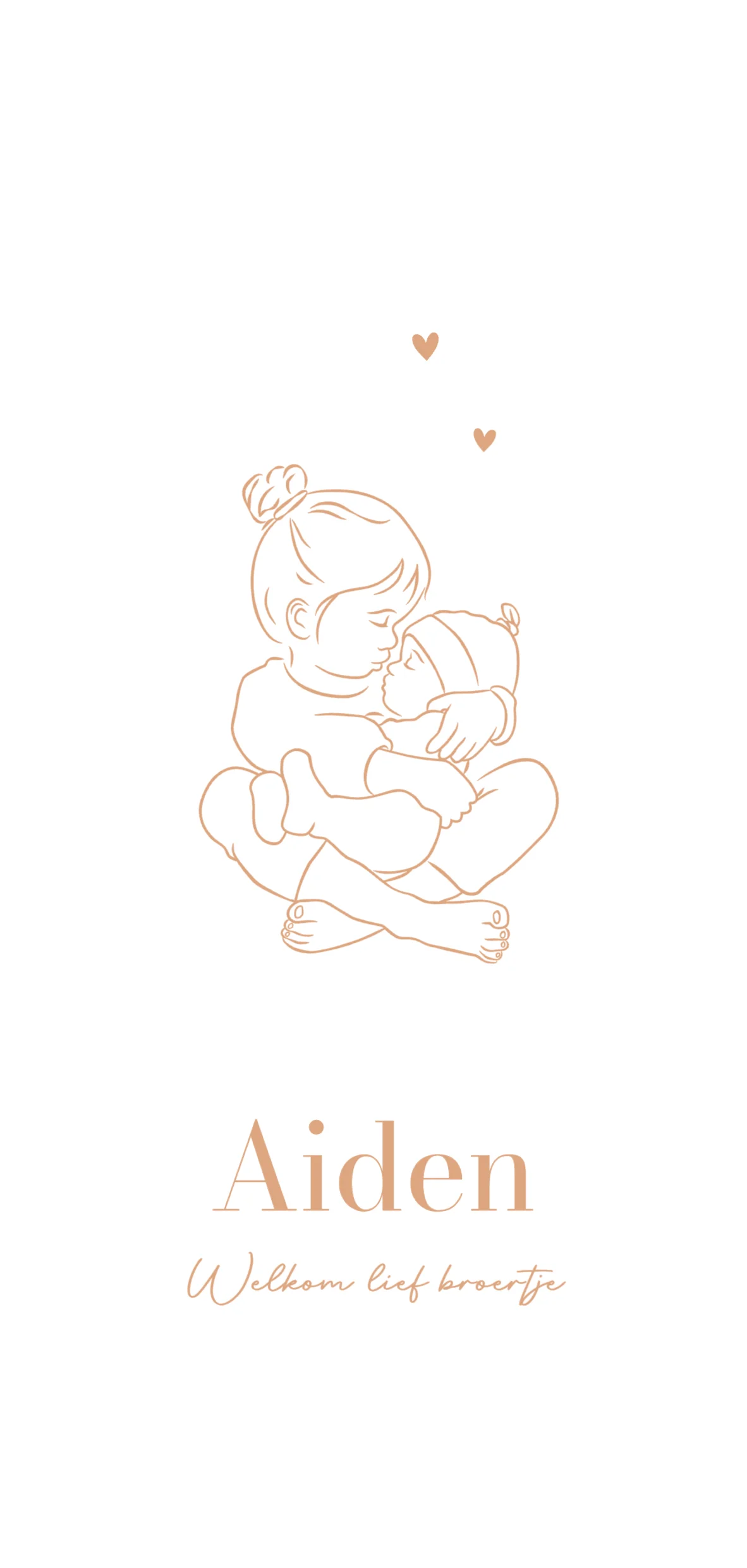 Lieve grote zus met baby