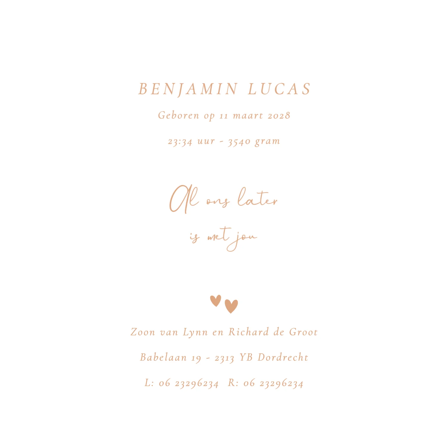 Lijntekening baby binnenkant