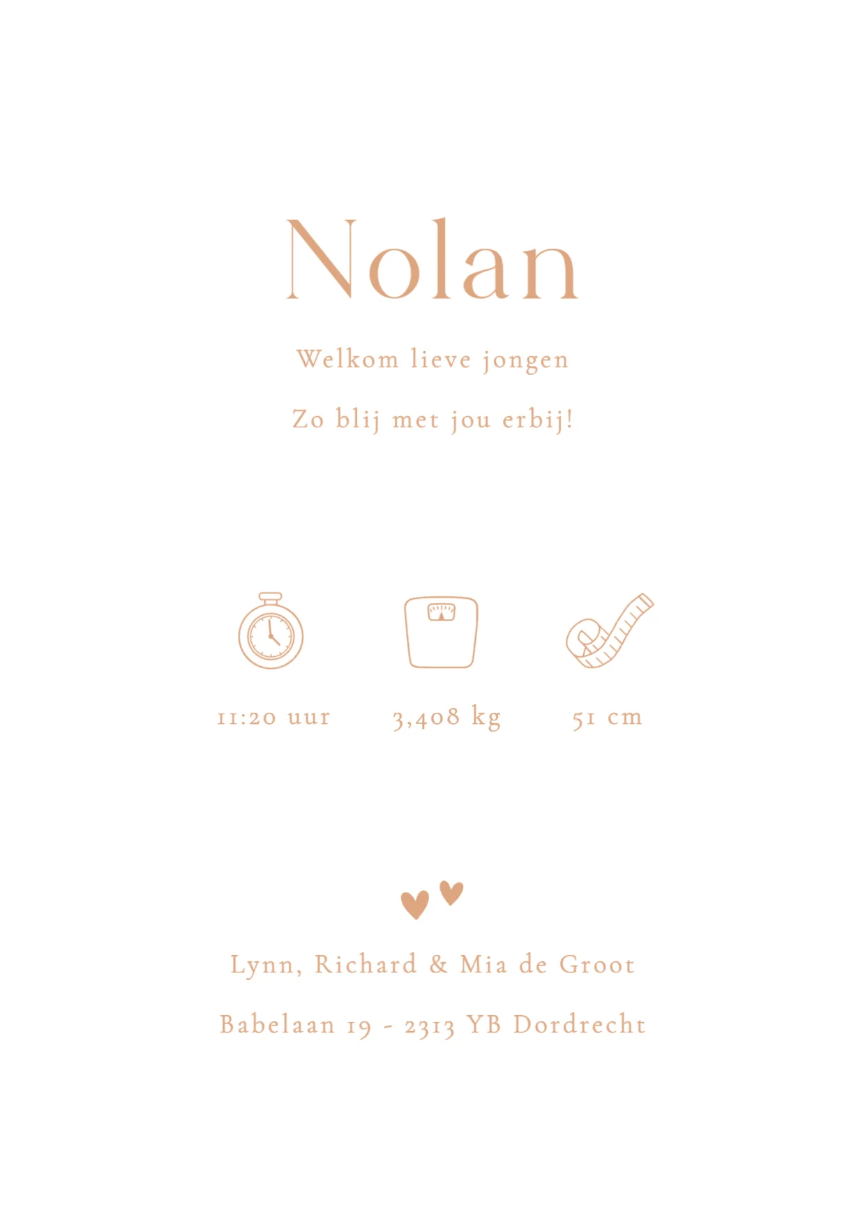 Slapend kindje binnenkant