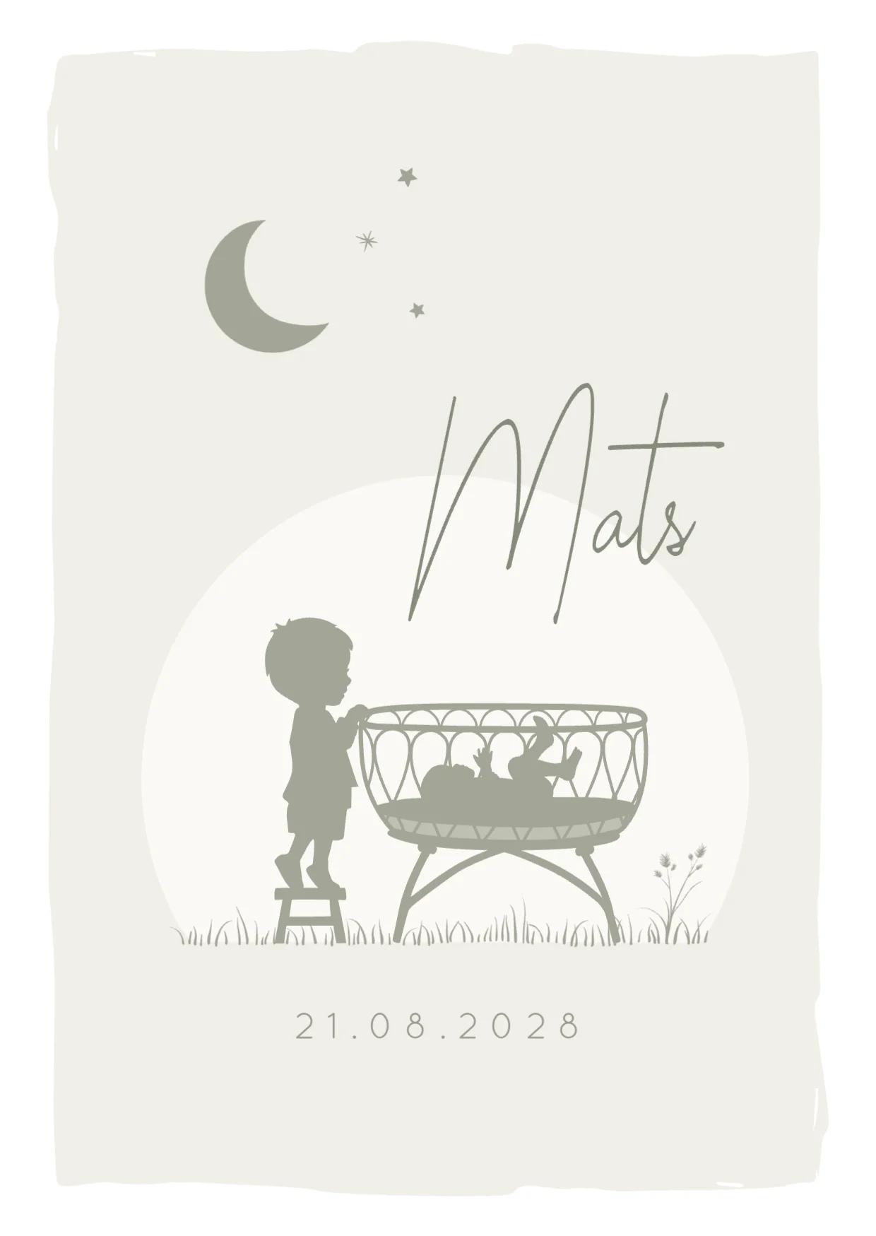 Silhouet grote broer