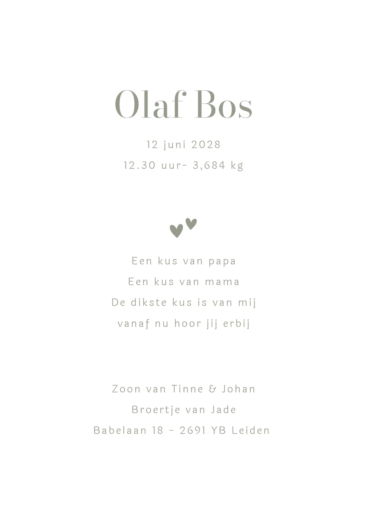 Silhouet grote zus binnenkant