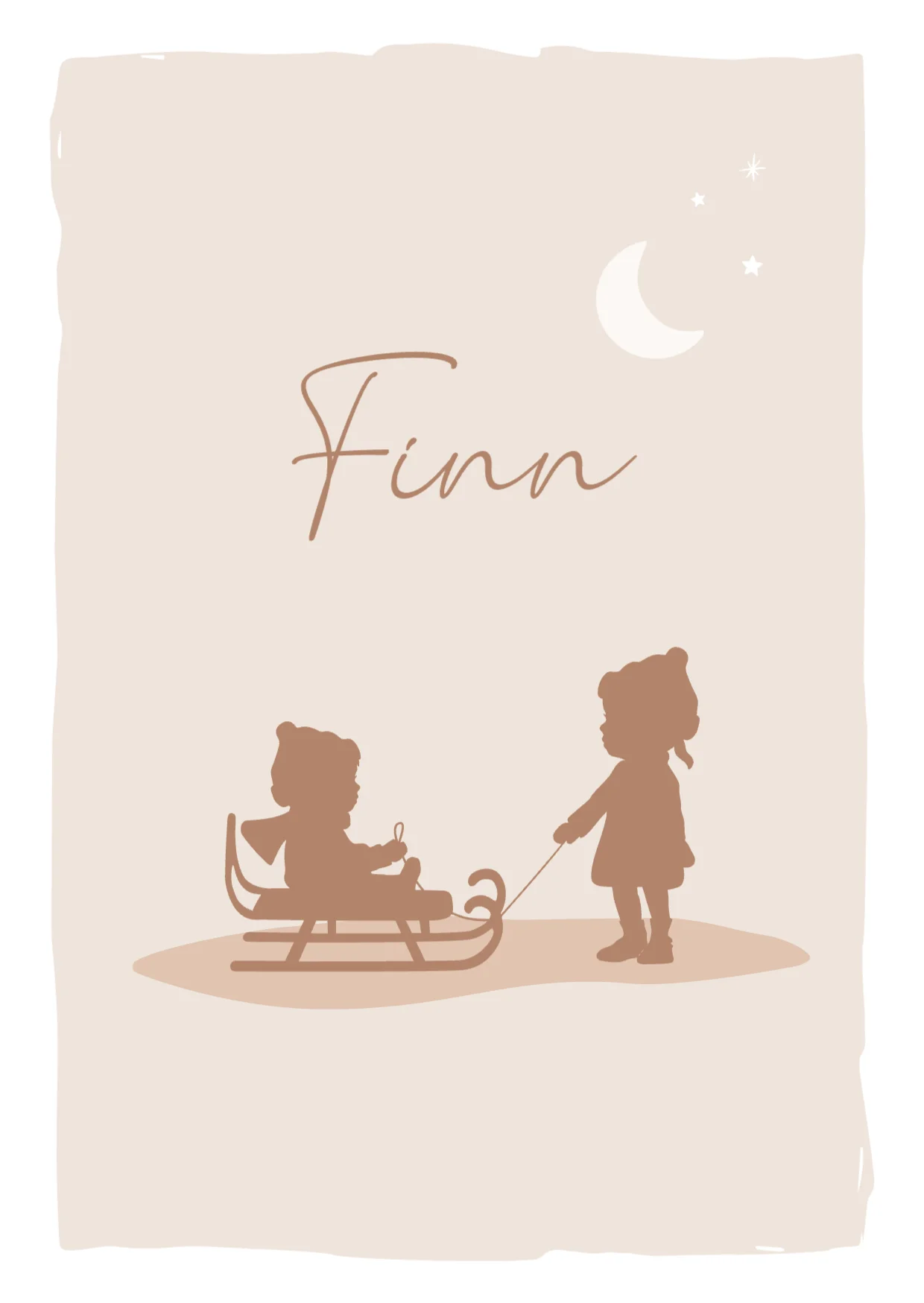 Silhouetjes met slee