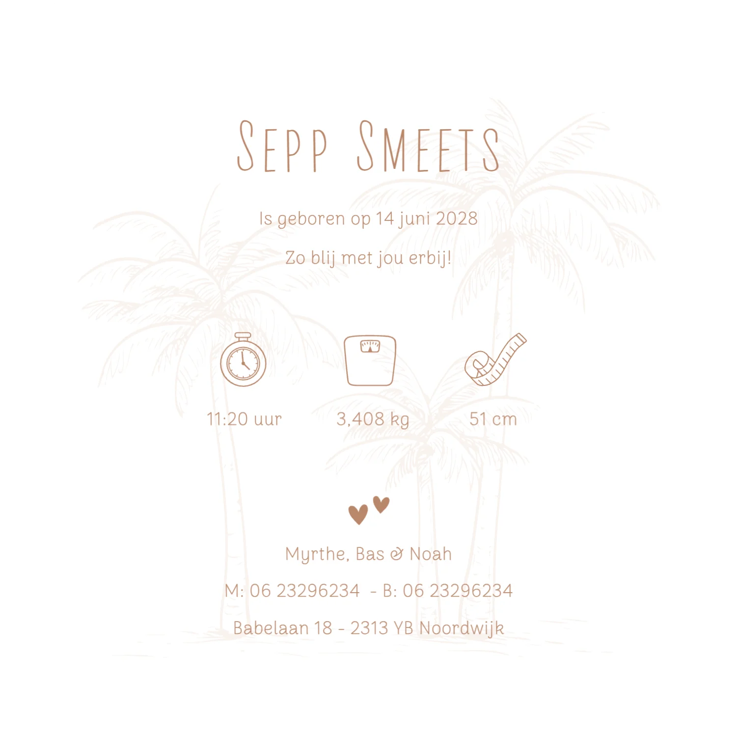 Silhouetjes hangmat - Terug