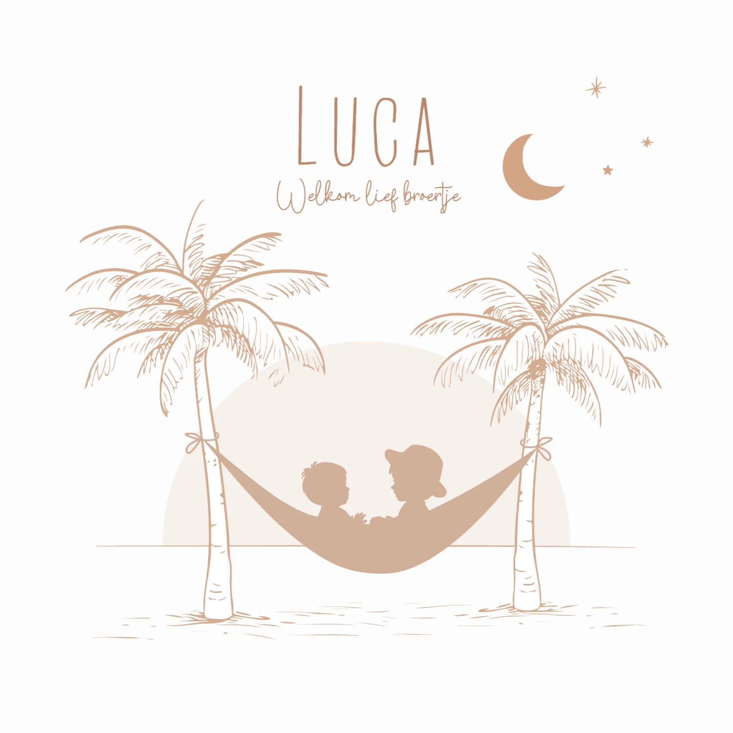 Silhouetjes in hangmat