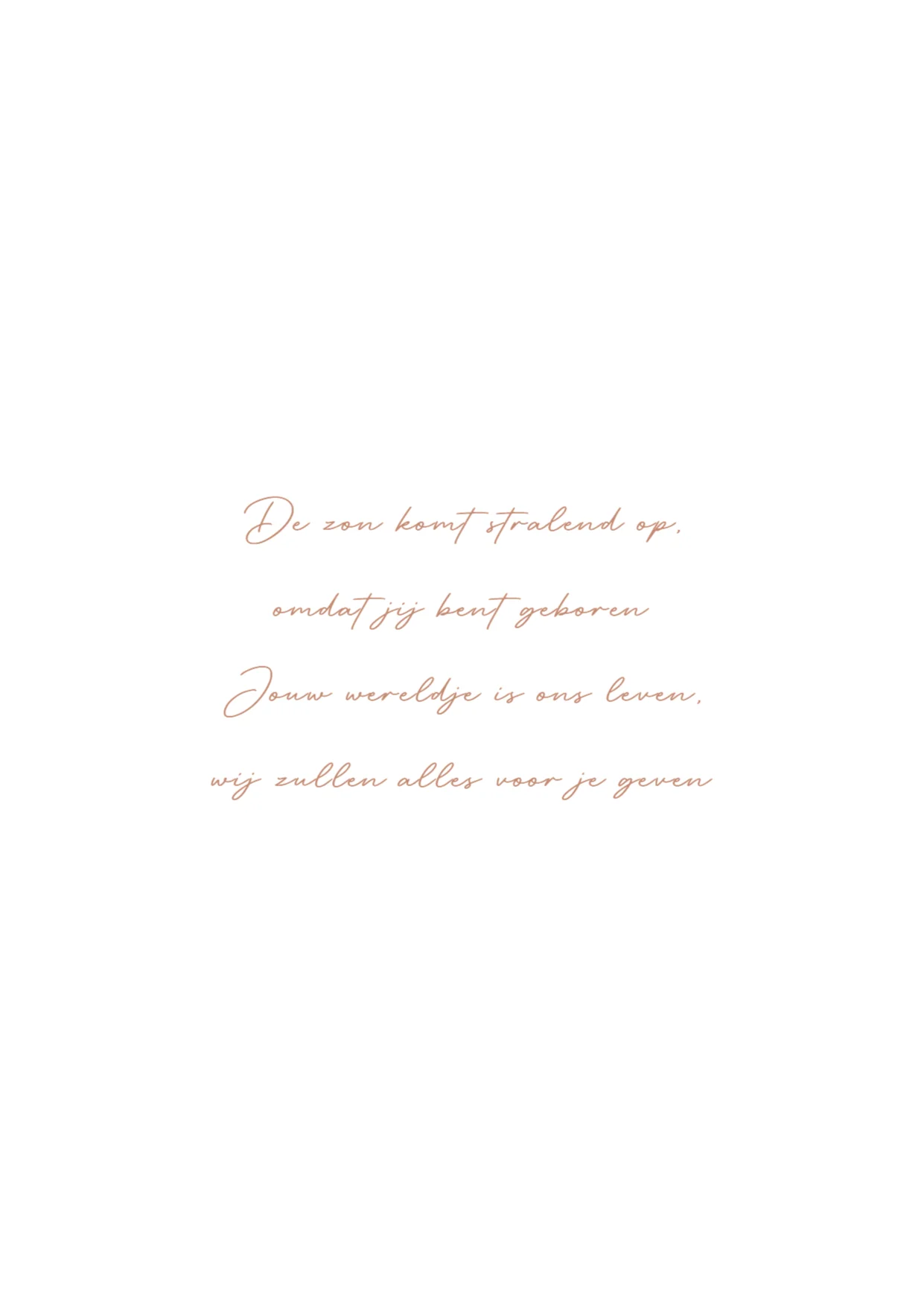 Vogeltje met bloem - Binnenkant - Left