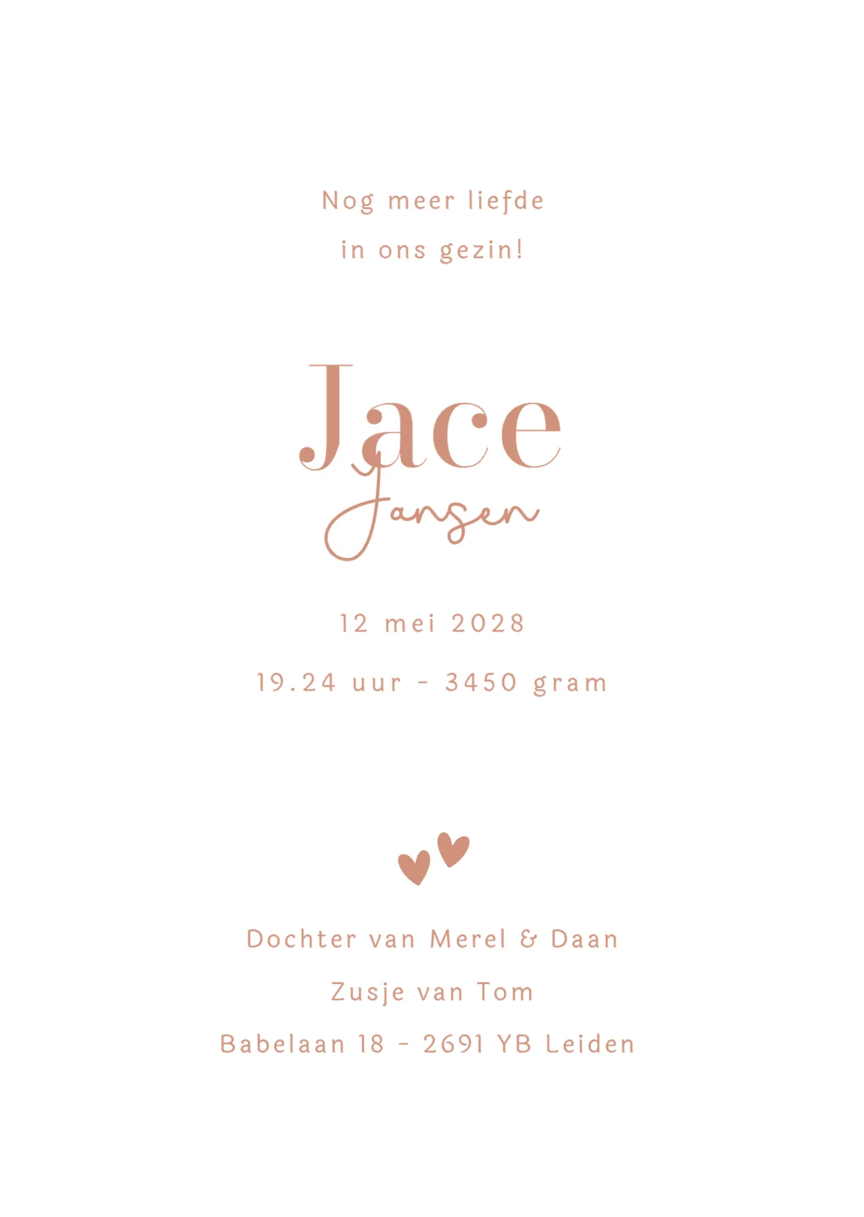 Beige Strepen - Terug