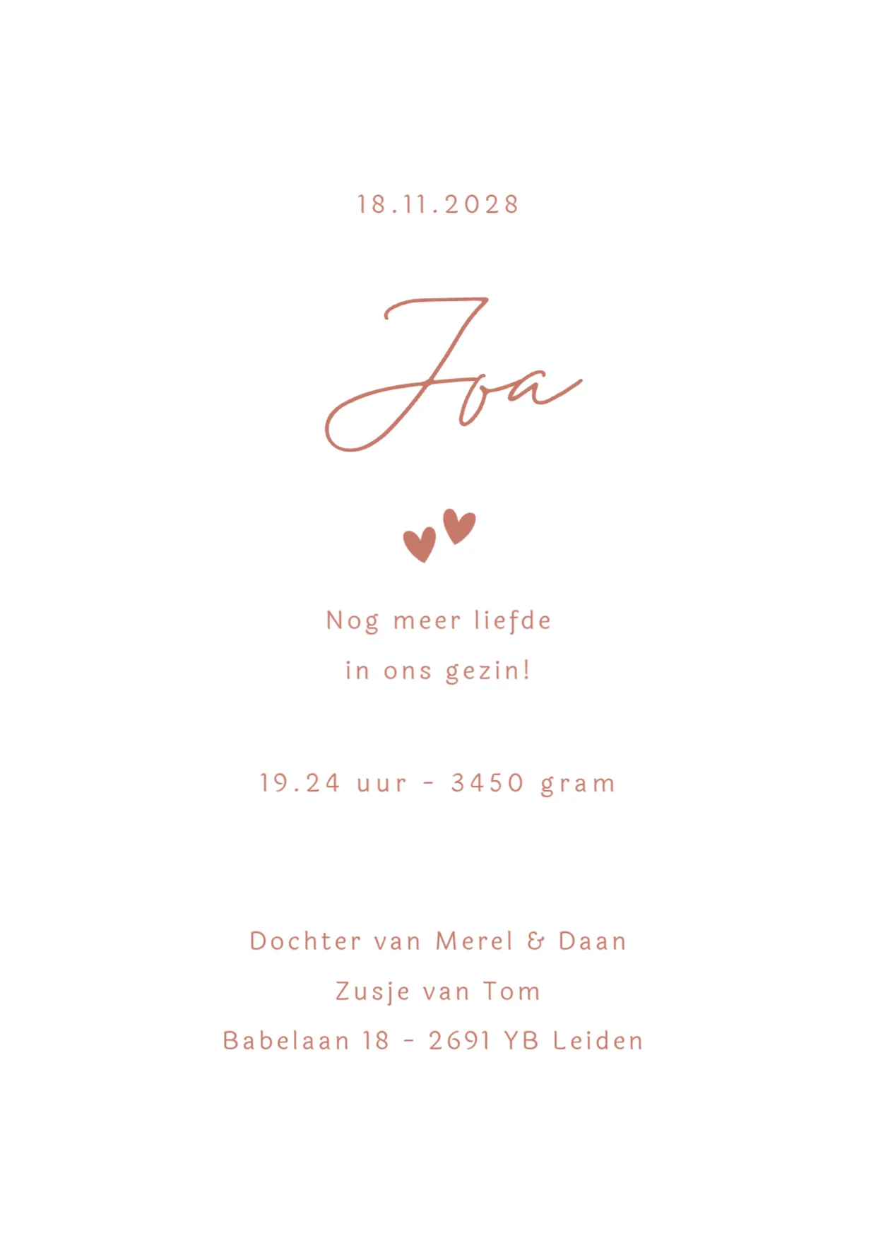 Lijntekening grote zus met baby binnenkant