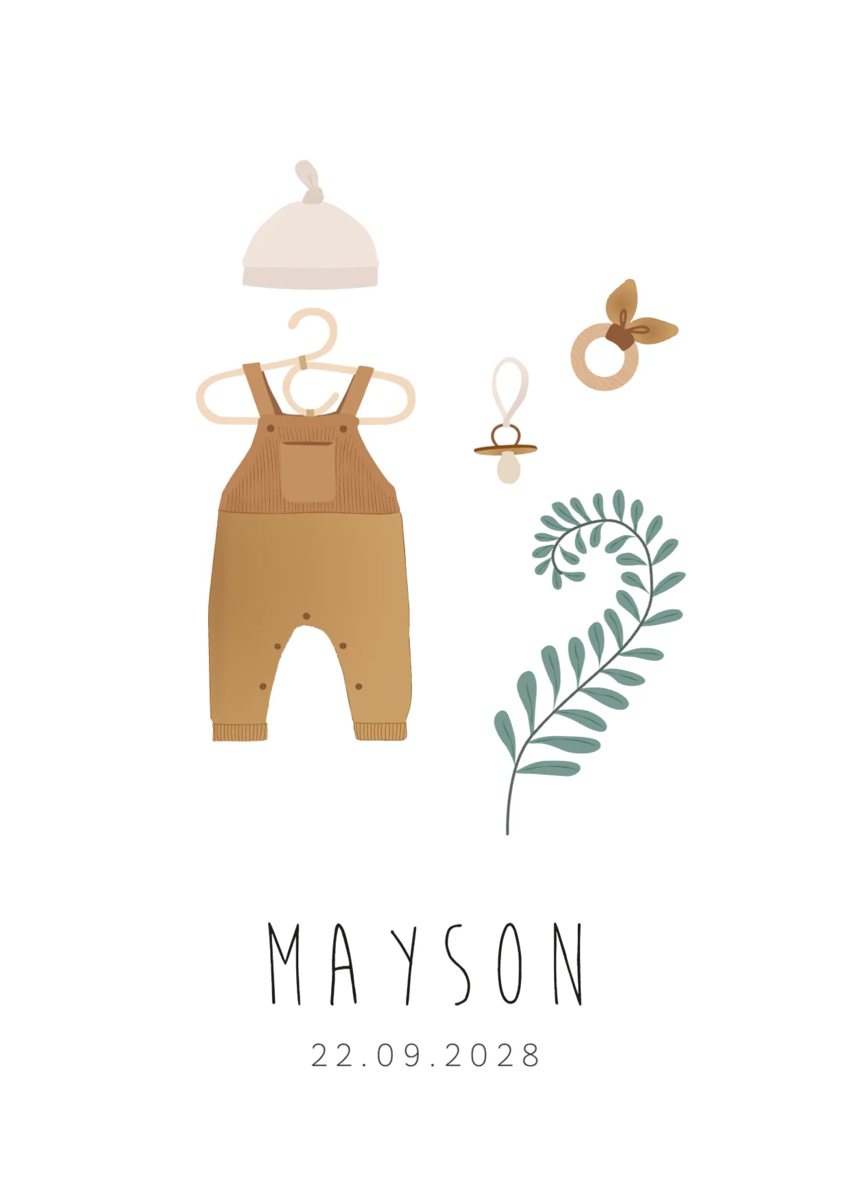 Bruine Tuinbroek met Takjes