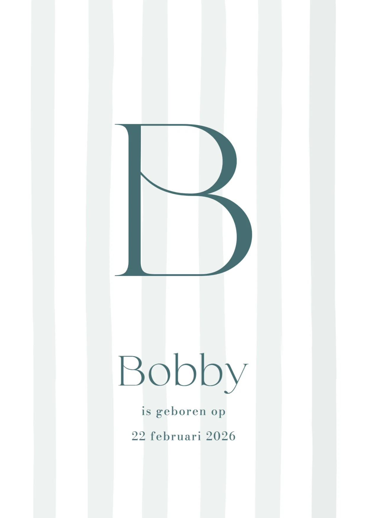 Initiaal voor een jongen