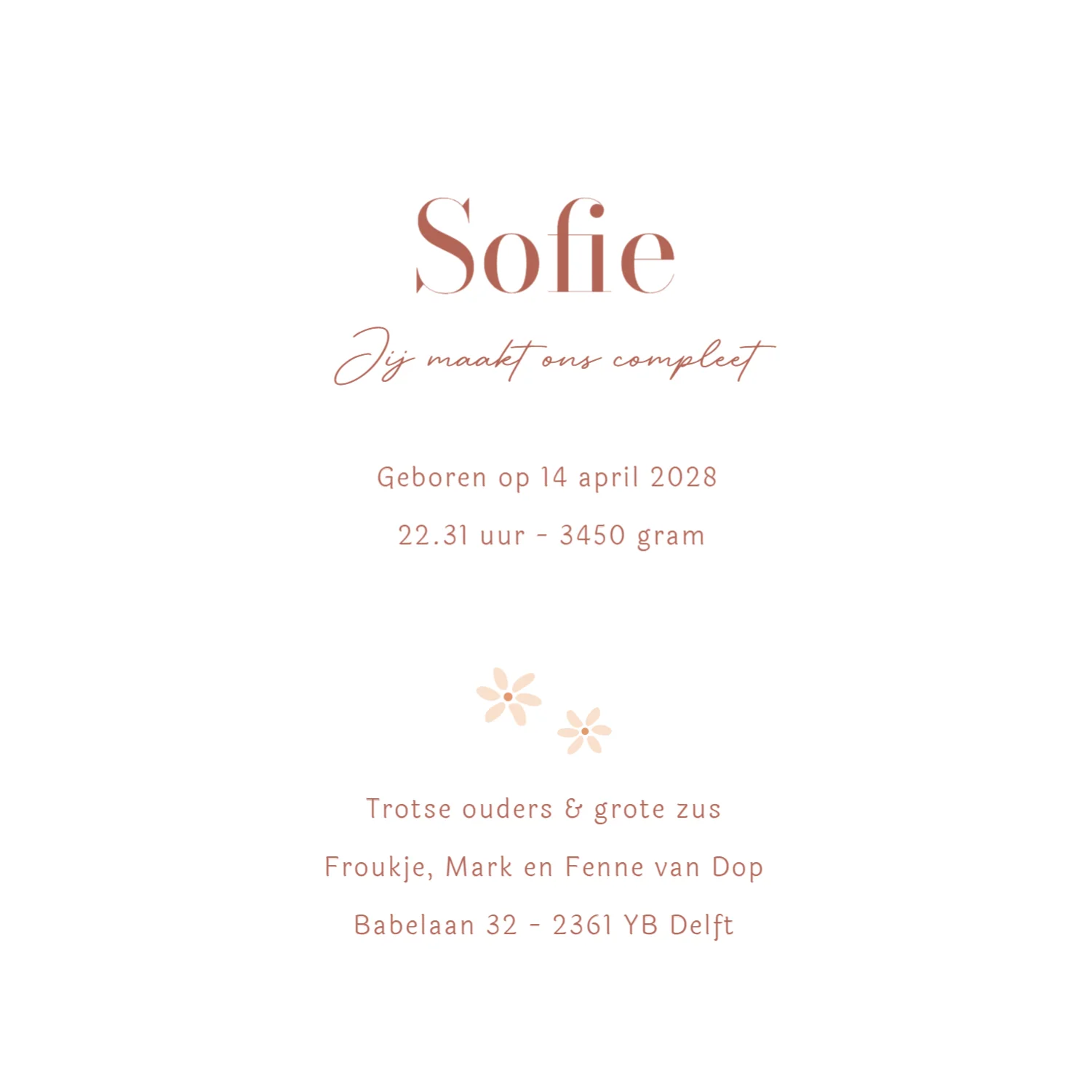 Ganzenfamilie binnenkant