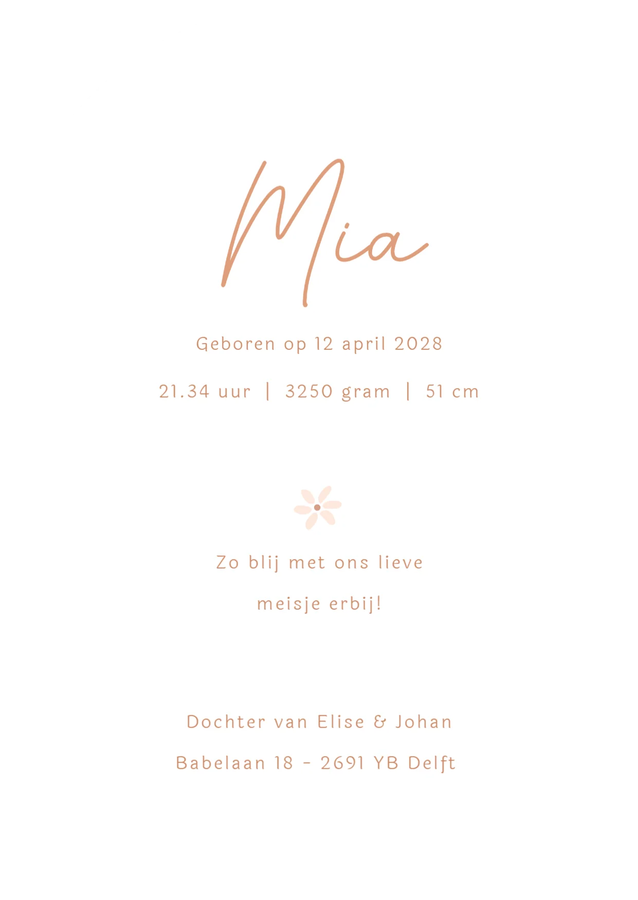 Bloemetjes en hartjes - Terug