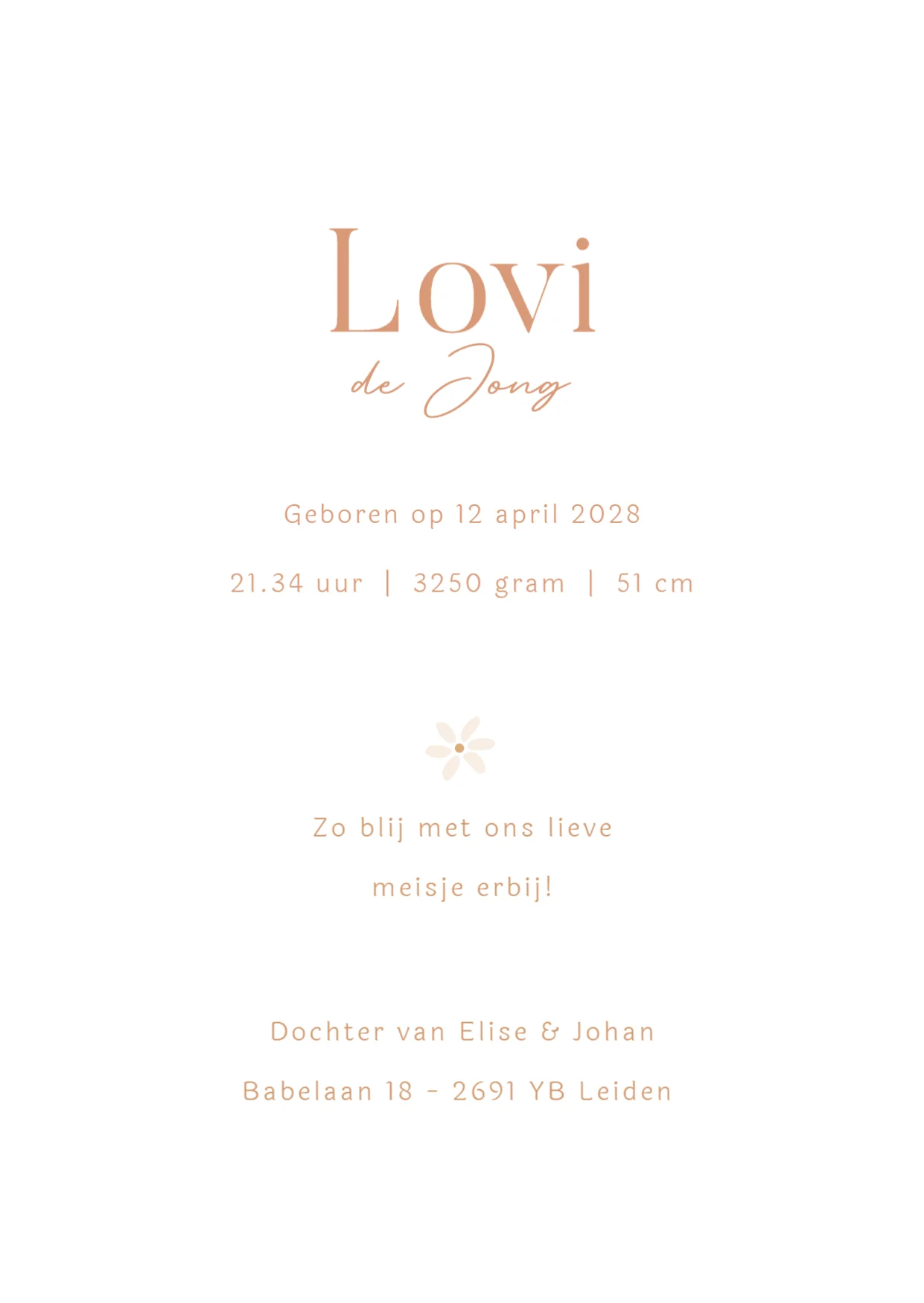 Bloemenpatroon - Terug