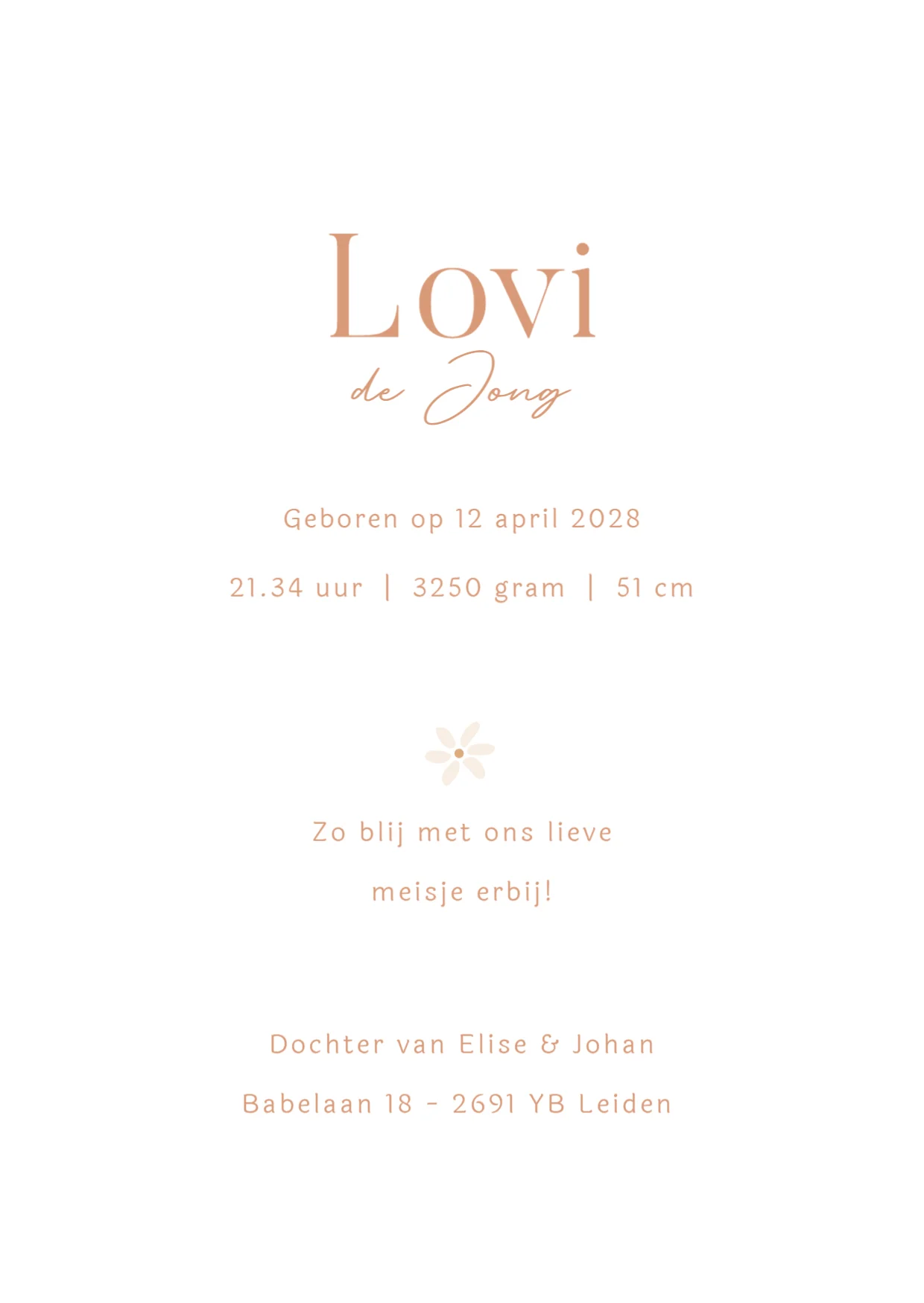 Bloemenpatroon binnenkant