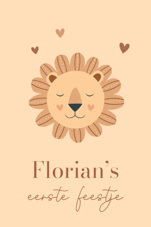 Leeuwtje met hartjes